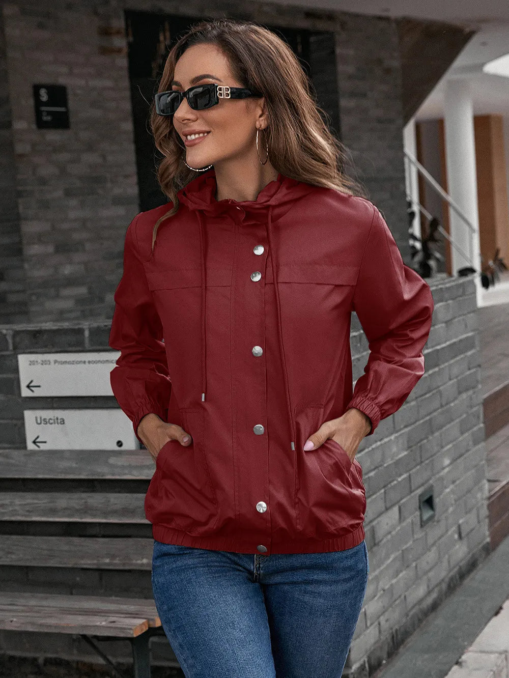 Isabelle Waterproof Trench Coat | Women’s Rain Jacket with Hood for All Seasons