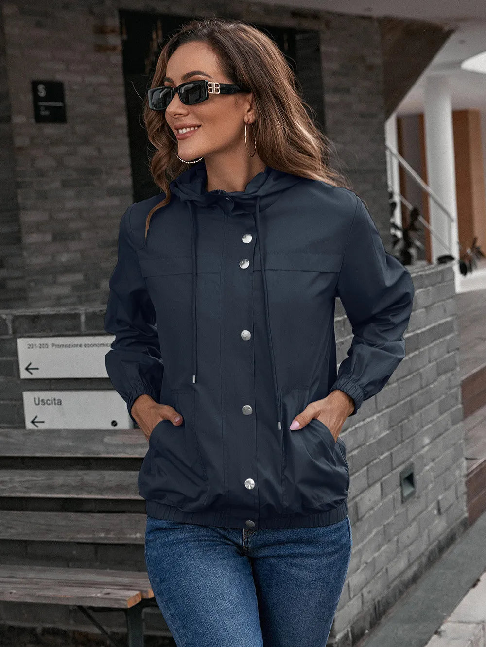 Isabelle Waterproof Trench Coat | Women’s Rain Jacket with Hood for All Seasons