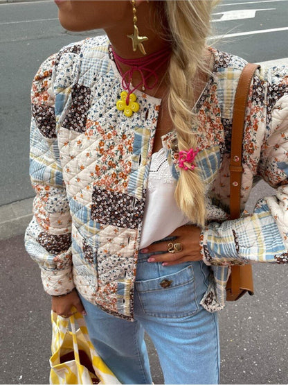 Julot Boho Summer Jacket | Lightweight Women’s Patchwork Floral Coat