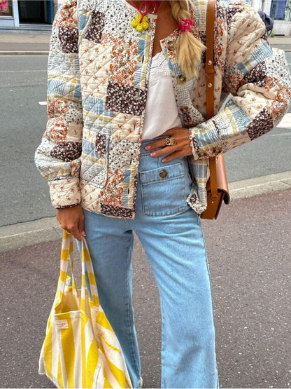 Julot Boho Summer Jacket | Lightweight Women’s Patchwork Floral Coat