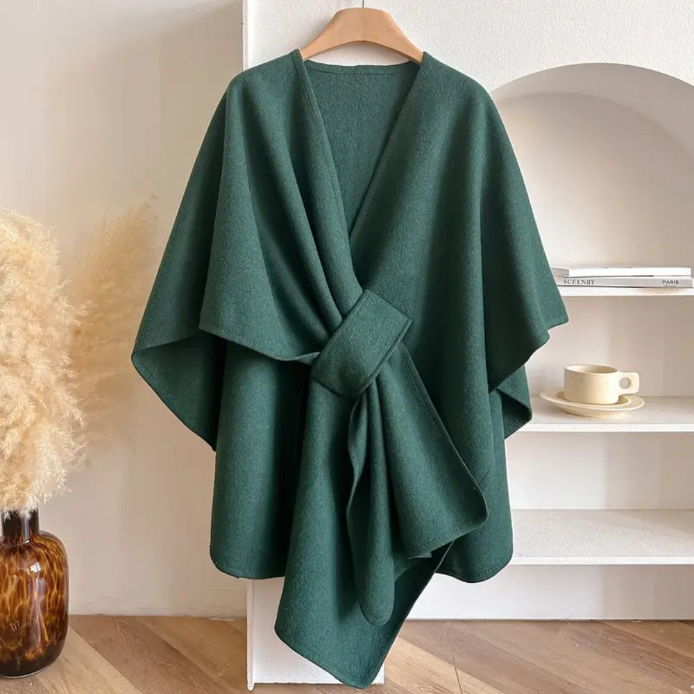 Celeste Scarf Coat | Elegant Women’s Windproof Jacket with Shawl Collar