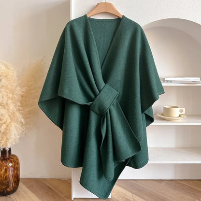 Celeste Scarf Coat | Elegant Women’s Windproof Jacket with Shawl Collar