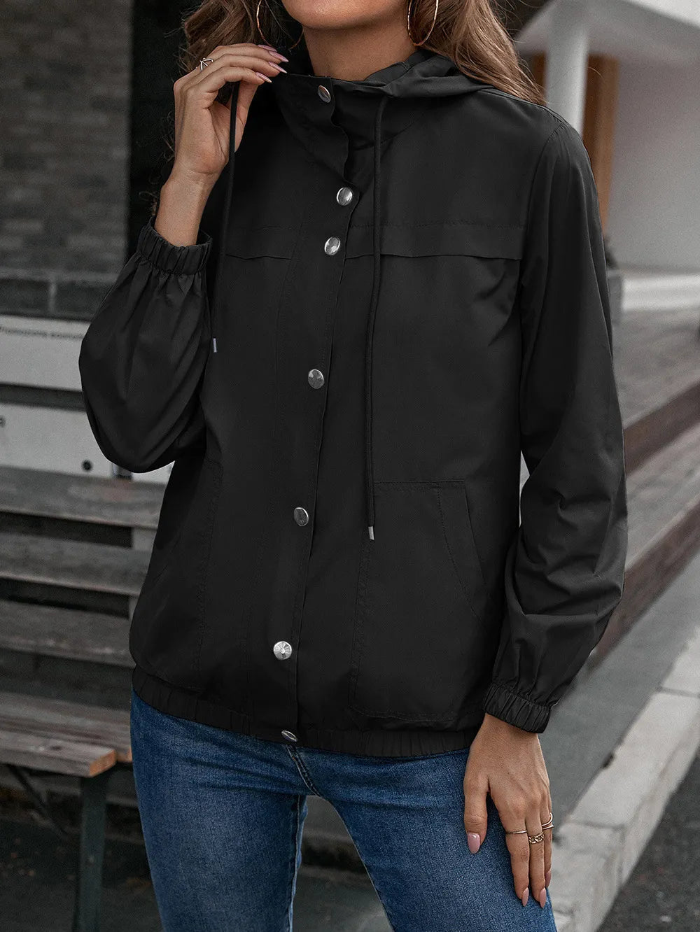 Isabelle Waterproof Trench Coat | Women’s Rain Jacket with Hood for All Seasons