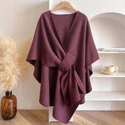 Celeste Scarf Coat | Elegant Women’s Windproof Jacket with Shawl Collar