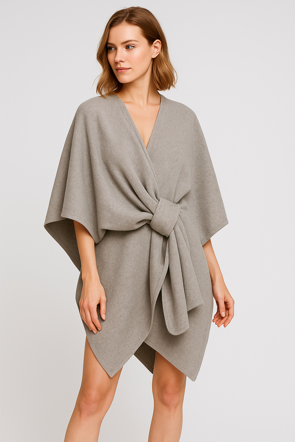 Celeste Scarf Coat | Elegant Women’s Windproof Jacket with Shawl Collar