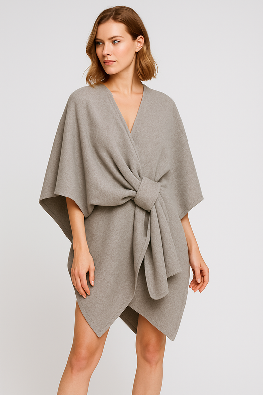 Celeste Scarf Coat | Elegant Women’s Windproof Jacket with Shawl Collar