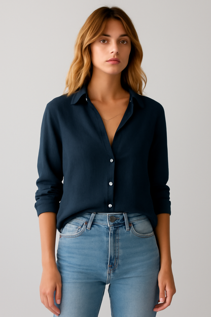 Elise Long Sleeve Blouse | Elegant Women’s Top for Work & Evenings