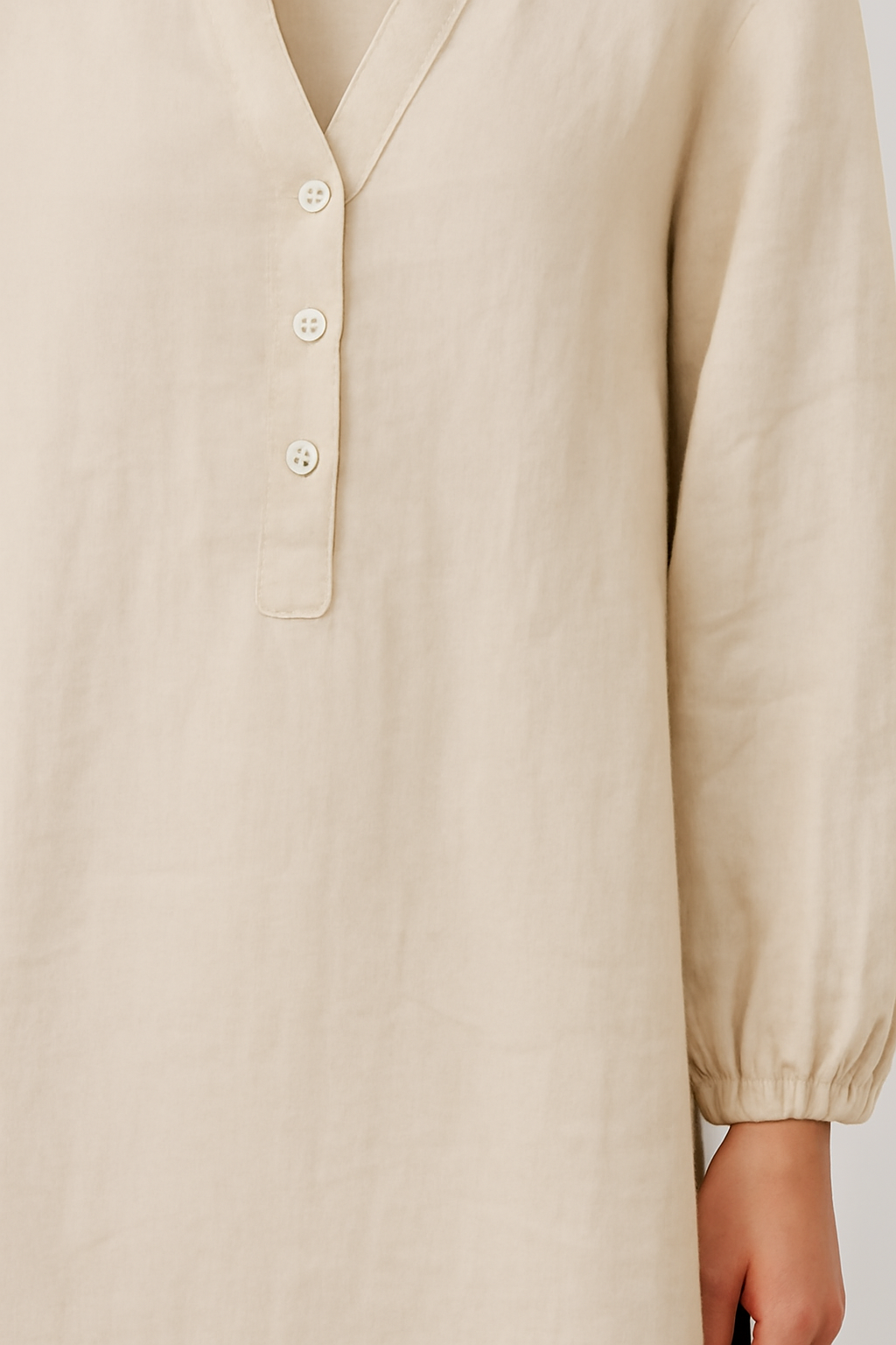 Emilienne Summer Dress | Women’s Cotton V-Neck Slim Fit for Any Occasion