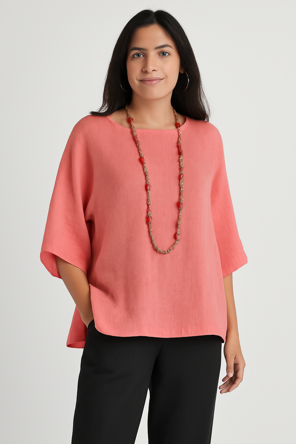 Elora Summer Tunic | Light Cotton-Linen Tunic for Women