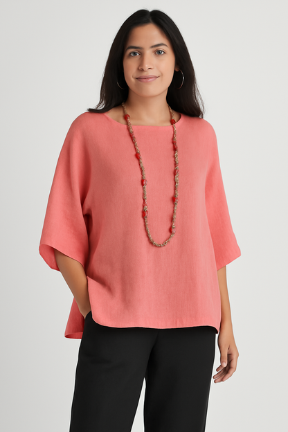 Elora Summer Tunic | Light Cotton-Linen Tunic for Women