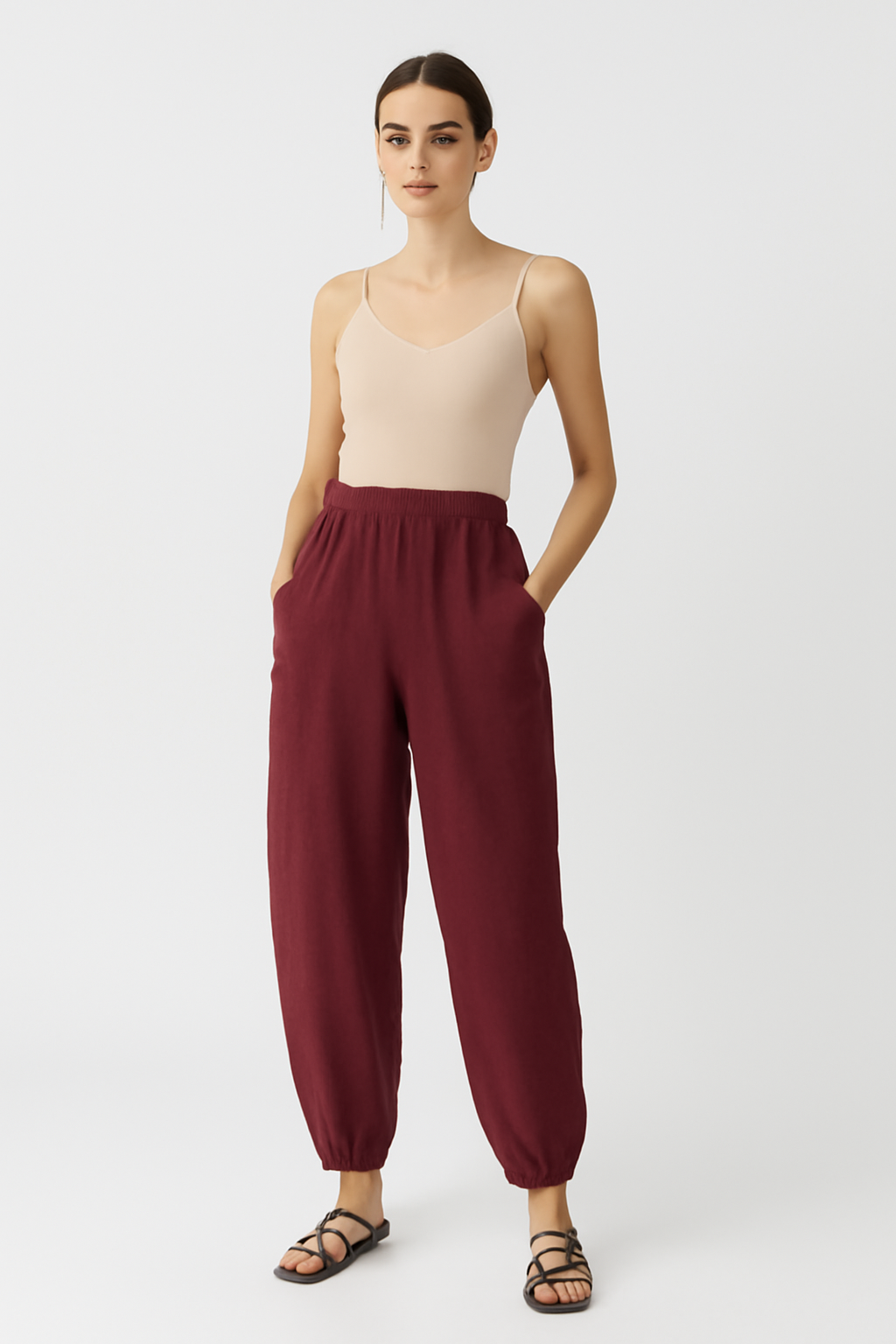 Alizee Linen Pants | Lightweight Women’s Summer Trousers with Boho Style