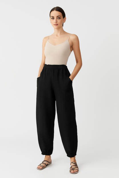 Alizee Linen Pants | Lightweight Women’s Summer Trousers with Boho Style