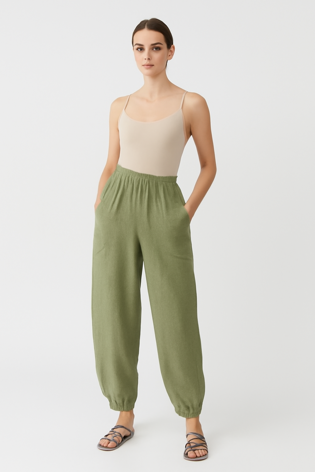 Alizee Linen Pants | Lightweight Women’s Summer Trousers with Boho Style