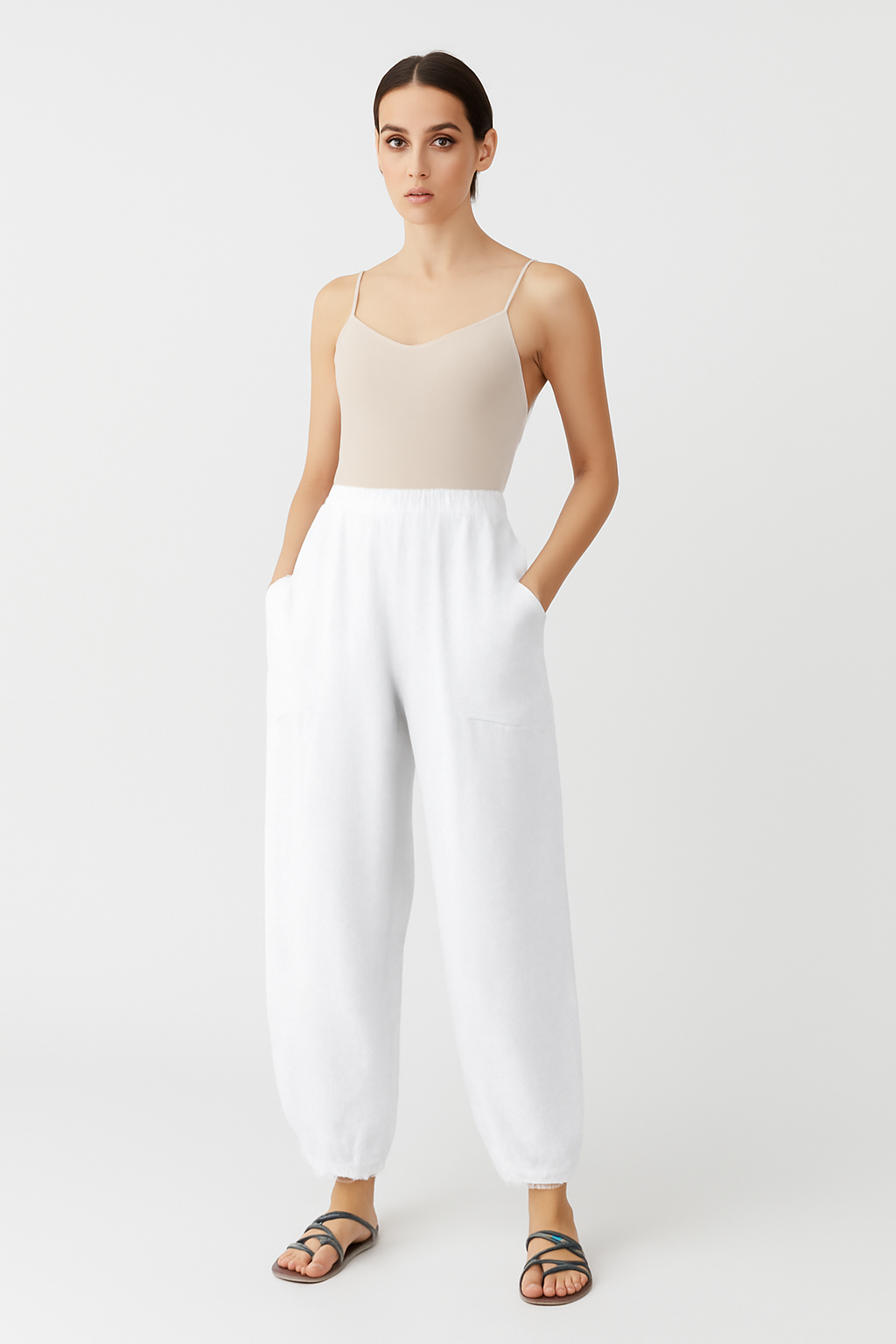 Alizee Linen Pants | Lightweight Women’s Summer Trousers with Boho Style
