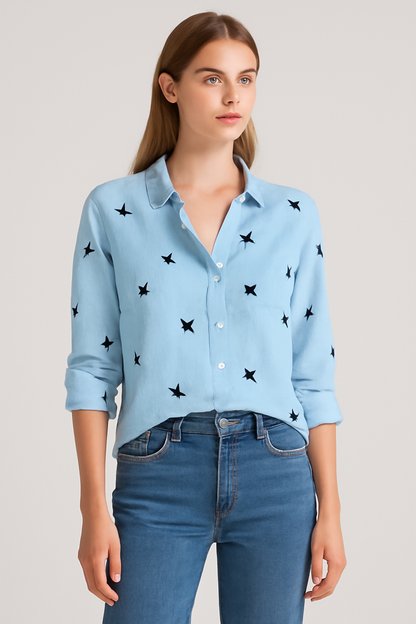 Elodie Long Sleeve Shirt | Elegant Women’s Blouse for Work & Casual Wear