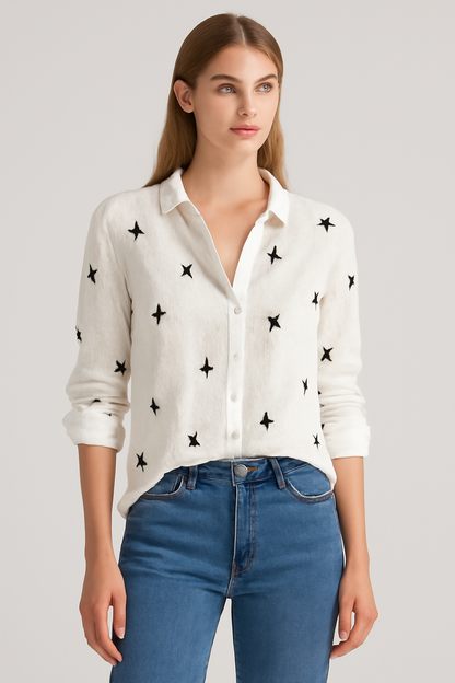 Elodie Long Sleeve Shirt | Elegant Women’s Blouse for Work & Casual Wear