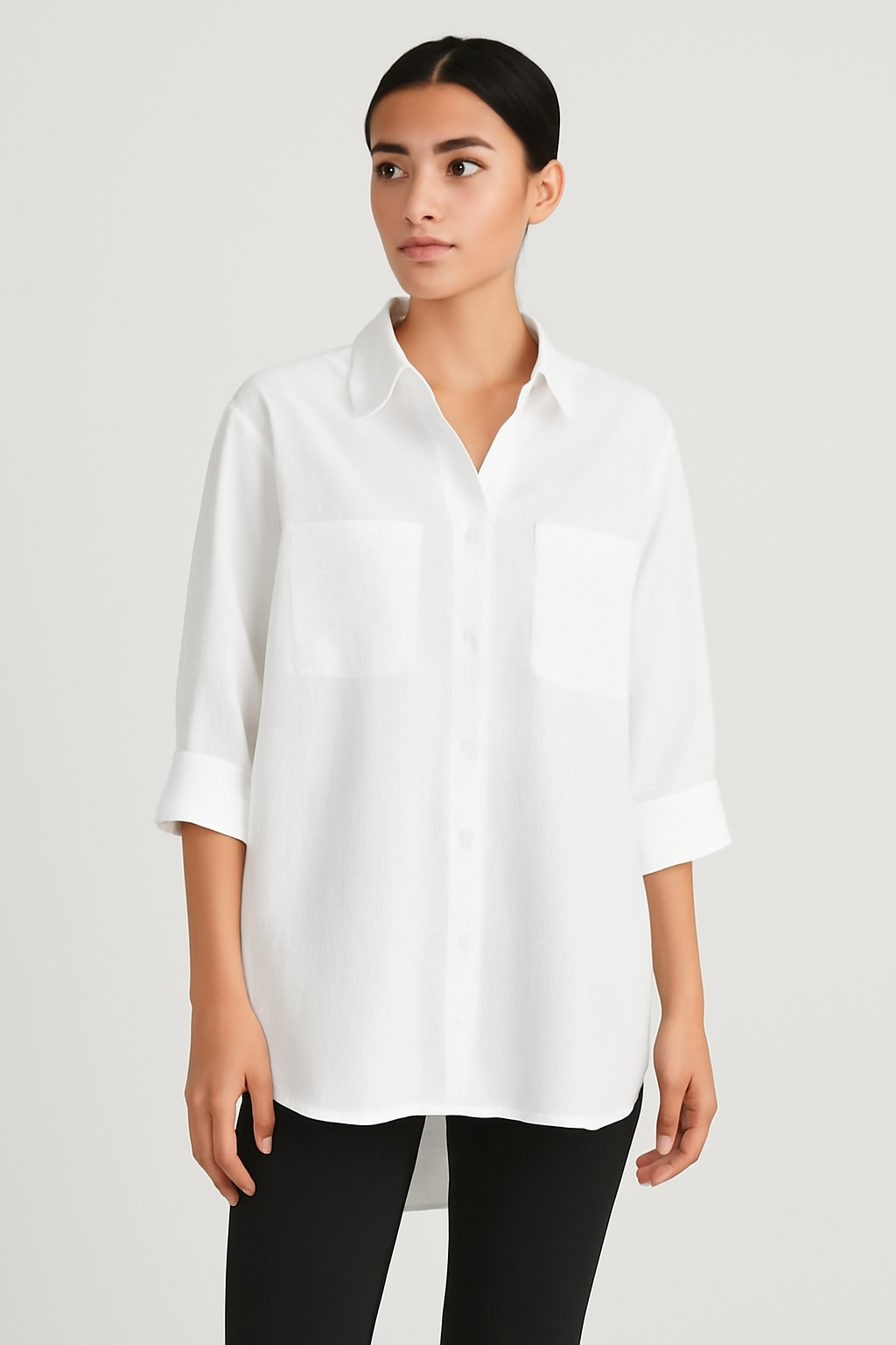 Amara Linen Blouse | Elegant Women’s Breathable Shirt for Spring & Summer