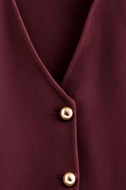 Camille Knit Cardigan | Women’s Classic Sweater with Gold Buttons