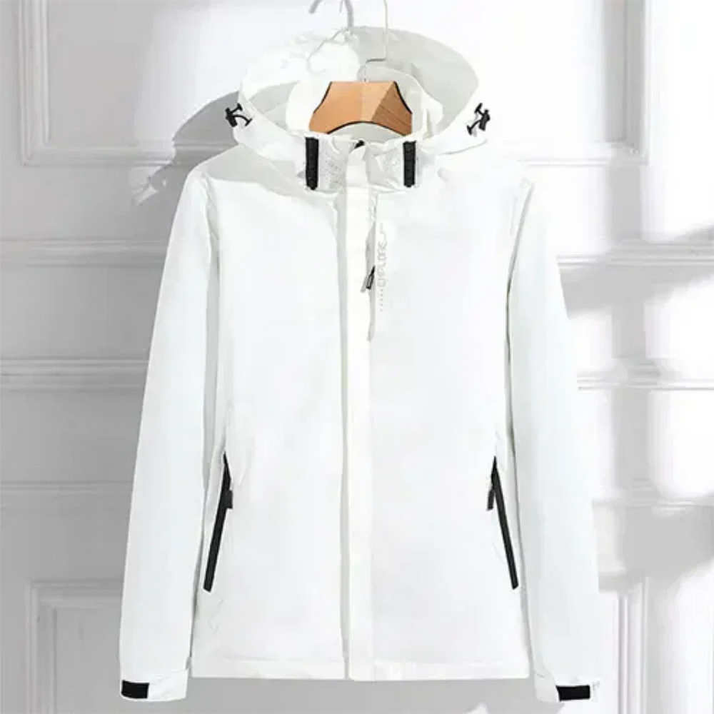 Elora Short Raincoat with Hood | Waterproof & Windproof Women’s Jacket