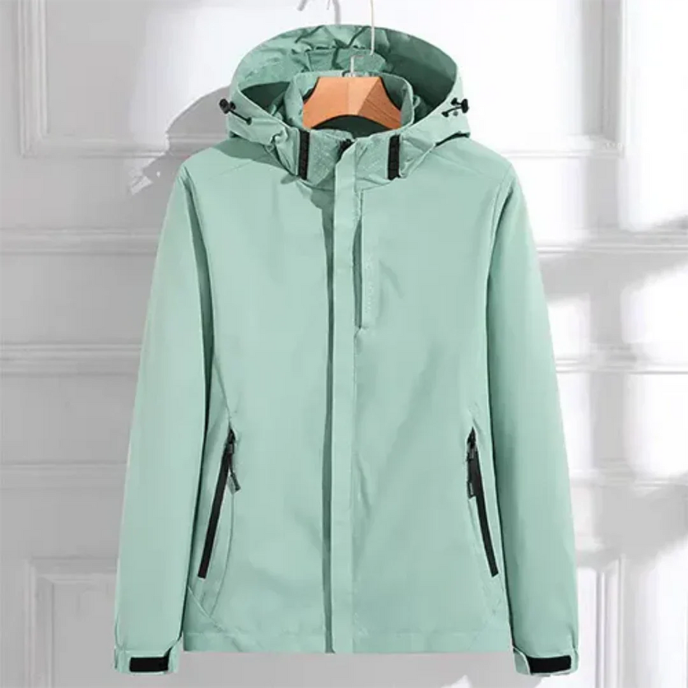 Elora Short Raincoat with Hood | Waterproof & Windproof Women’s Jacket