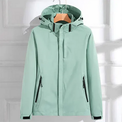 Elora Short Raincoat with Hood | Waterproof & Windproof Women’s Jacket
