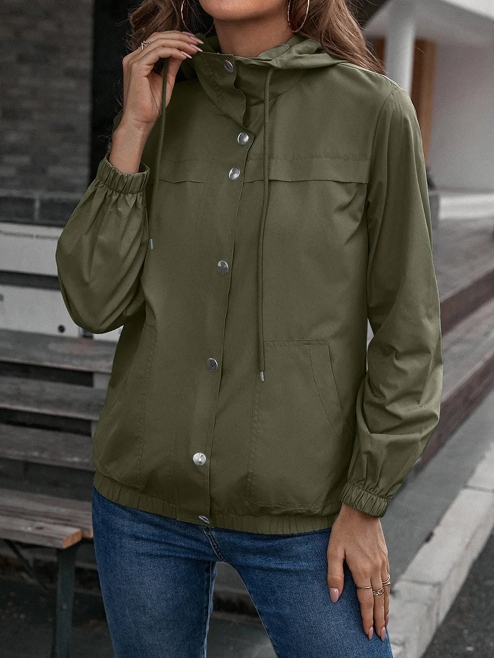 Isabelle Waterproof Trench Coat | Women’s Rain Jacket with Hood for All Seasons