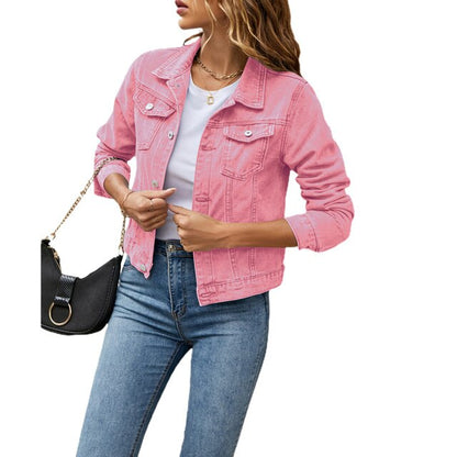 Clara Denim Jacket | Women’s Classic Blue Jean Coat for Casual & Chic Looks