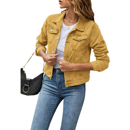 Clara Denim Jacket | Women’s Classic Blue Jean Coat for Casual & Chic Looks