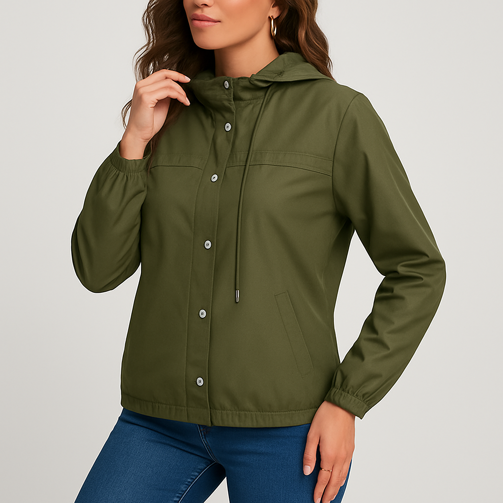 Isabelle Waterproof Trench Coat | Women’s Rain Jacket with Hood for All Seasons
