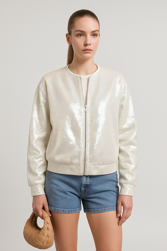 Aurora Sequin Jacket | Glamorous Women’s Coat for Parties & Chic Nights