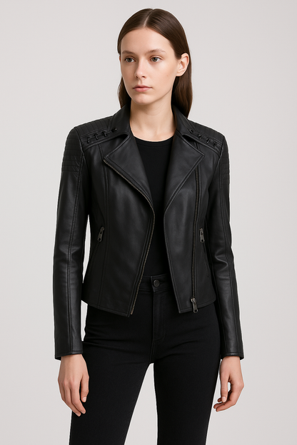 Vivienne Leather Jacket | Timeless Women’s PU Leather Style