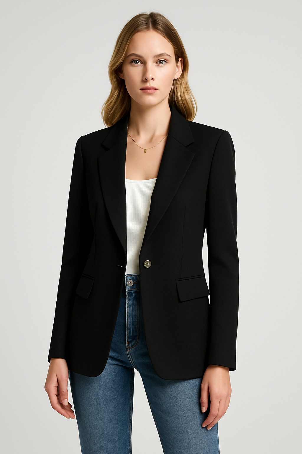 Claire Women’s Blazer | Elegant Black Jacket for Work & Special Occasions
