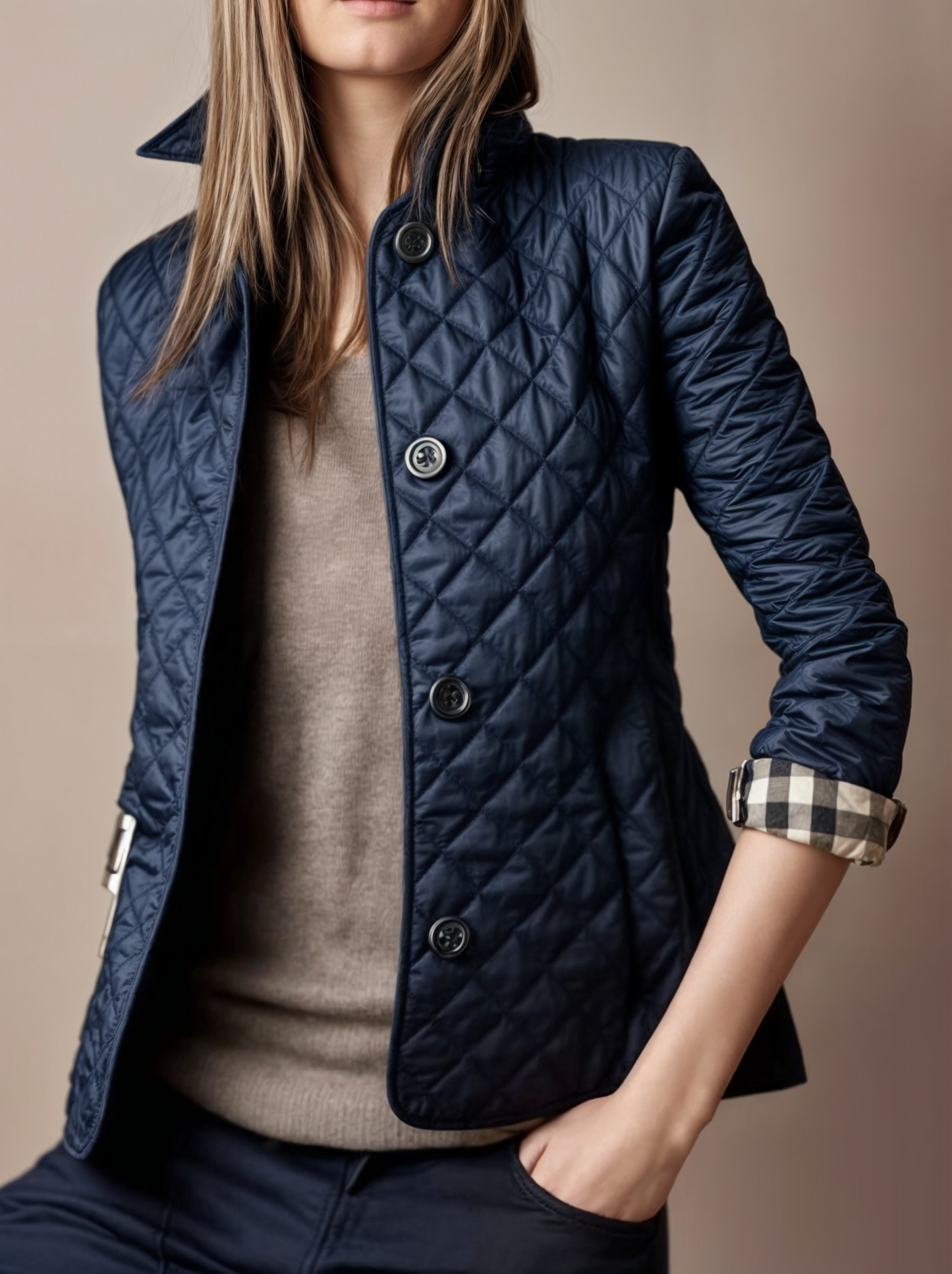 Clara Padded Winter Coat | Warm Women’s Quilted Jacket with Folded Collar