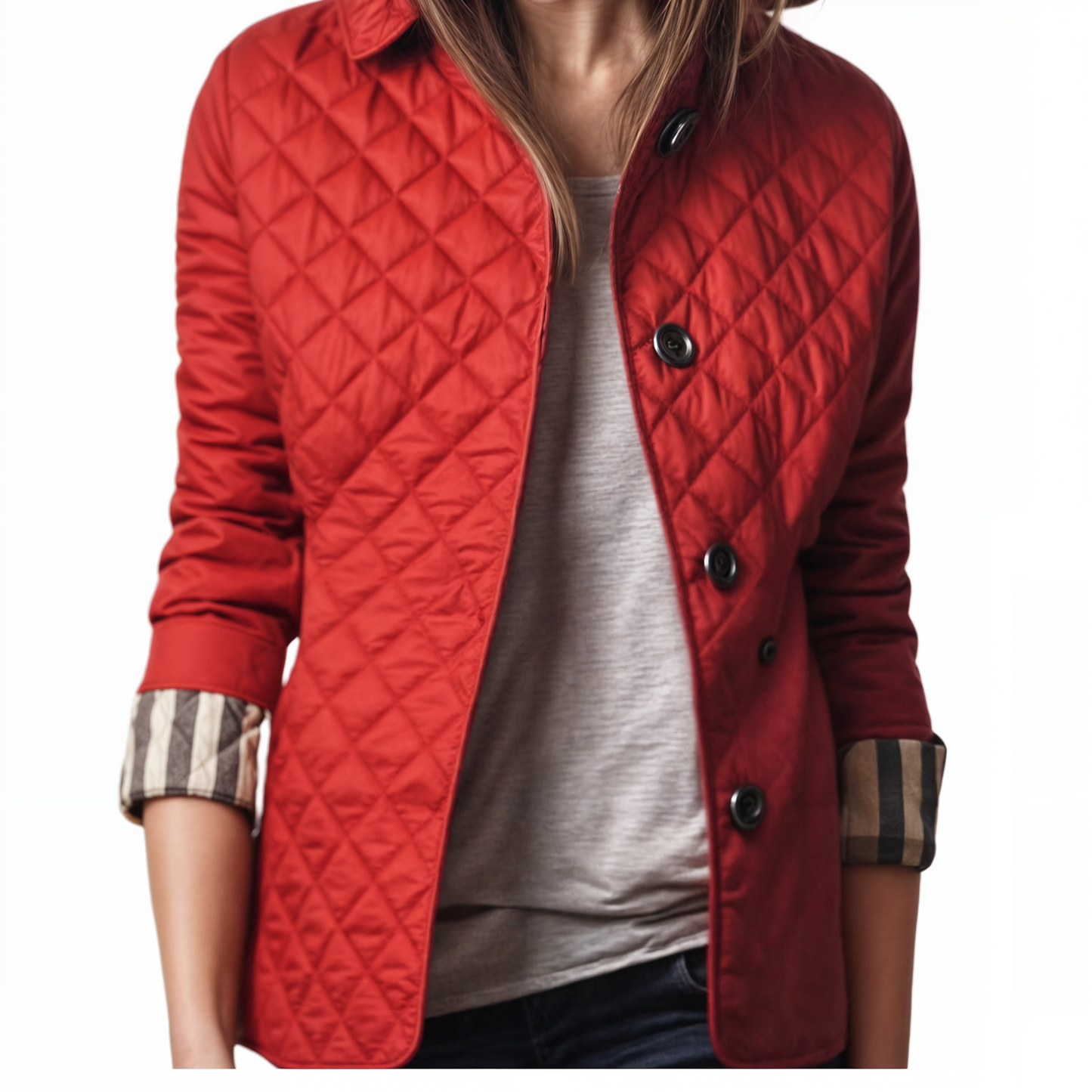 Clara Padded Winter Coat | Warm Women’s Quilted Jacket with Folded Collar